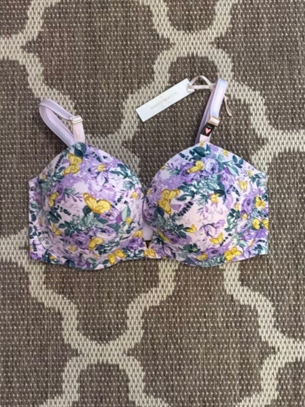 Victoria’s Secret push-up freedom cloud butterfly print bra size 34DDD